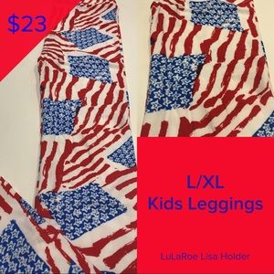 LuLaRoe American Dreams Collections Kids Leggings